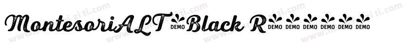 MontesoriALT-Black R字体转换